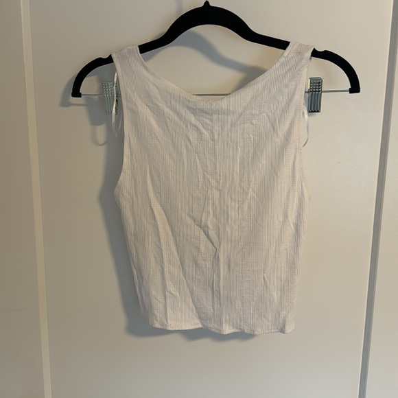 White Cropped Tank Zara - Picture 3 of 4